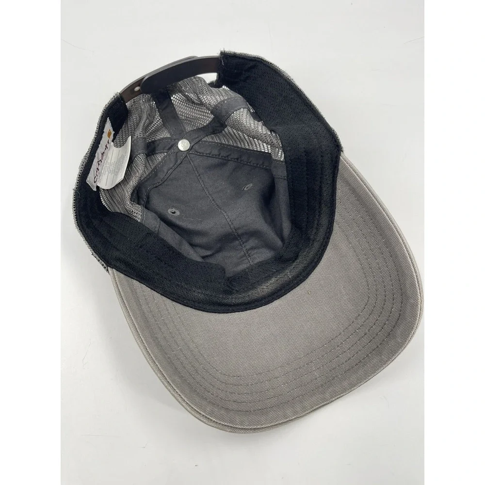 Carhartt Patch Hat Spell Out Script Logo Mesh Snap Back Trucker Baseball Dad Cap
